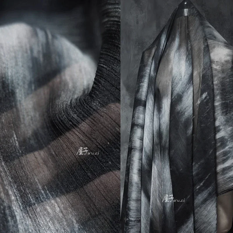 Summer Clothing Wholesale - Kain Berkerut Motif Tie Dye Gradasi