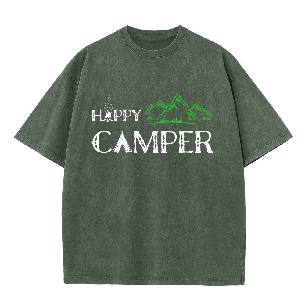 Kaos Happy Camper Camping untu - Summer Clothing Women Canada ulasan dan harga
