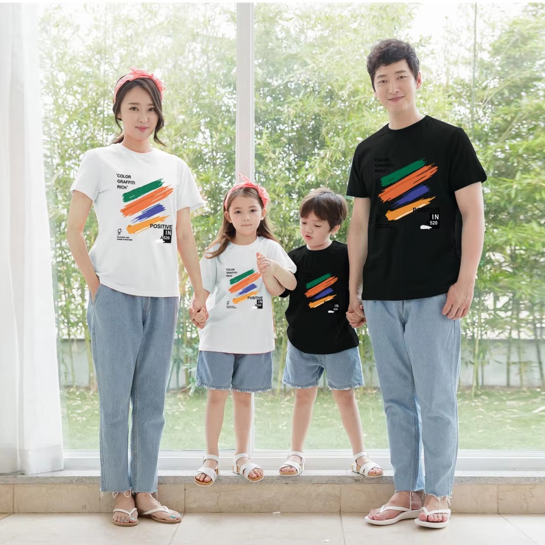 Kaos Keluarga Seragam Musim Pa - Summer Clothing Drawing ulasan dan harga