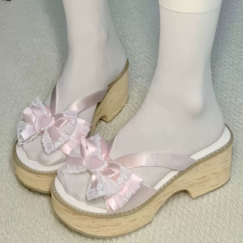 Sandal Platform Tebal Motif Ka - Summer Clothing Stores ulasan dan harga